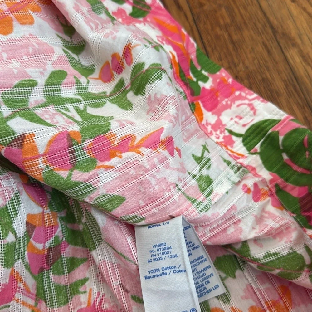 NEW Boden vintage Pink and Green vine print Floral Midi Dress nightgown cotton - Picture 5 of 5